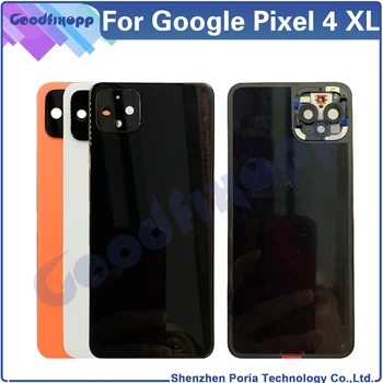 Za Google Pixel 4 XL 4XL Hrbtni Pokrovček Vrata Stanovanja Case Zadnji Pokrovček za Baterijo Popravila, Zamenjave Delov