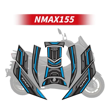Za YAMAHA NMAX155 Gume Rezervoar za Gorivo Pad Nalepke Kompleti Motocikel Dekoracijo In Zaščitni Plin Tank Abrazijsko Odporne Nalepke